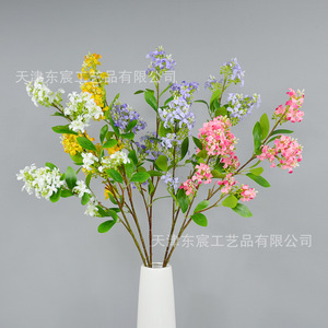 Arrangement floral artificiel en soie d'osmanthus doré Dongchen Crafts pour la décoration intérieure et la décoration de bureau - Product Image 4