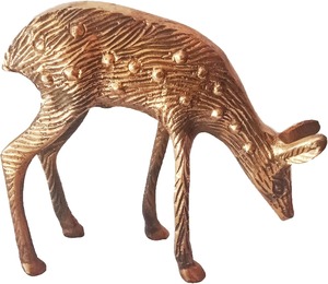 Vastu/Feng Shui Art Style Cerf Statue Laiton/Métal Longévité Animal Showpiece for Home/Office Decor and Gifts - Product Image 2