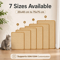 Griffoir mural en sisal pour chat, résistant à l'usure, protection de meubles pour chats, 7 tailles disponibles