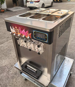 Macchina per Gelato allo Yogurt di Alta Qualità, da Pavimento, con Funzione Notturna per Mantenere la Freschezza, Lavabile, 7/5 Gusti, per Gelato Soft - Product Image 4