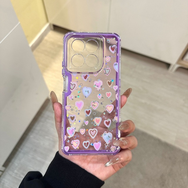 For Infinix HOT70 Glue Hollow-out Colored Painting Note 60 Pro Three-in-One High-Transparency Shockproof Phone Case