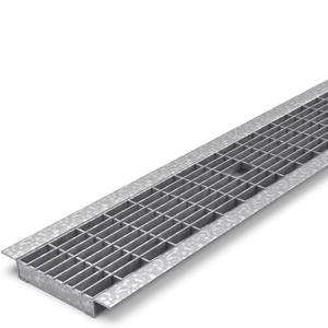 304 Kit de vidange de canal en acier inoxydable <span class=keywords><strong>caillebotis</strong></span> en aluminium de 3 pouces grille de vidange en acier galvanisé motif d'utilisation extérieure revêtu de zinc - Product Image 1