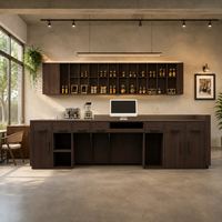 Bureau d'accueil moderne et minimaliste haut de gamme, comptoir d'accueil personnalisable pour hôtel et service d'entreprise