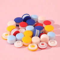 Logo bouton pression attaches boucles boutons pression en plastique rond durable bébé vêtements boutons pression pour vêtements
