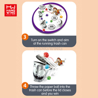 Jeu de tir électrique HW Crazy Trash Can pour l'intérieur, jeu de tir compétitif, jeu de société amusant pour soulager le stress, jouet pour enfants