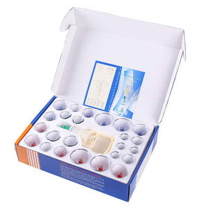 Kaleng vakum medis Tiongkok, 24 cangkir cangkir bekam elektrik dengan kotak terapi tubuh belakang, Set bekam vakum Cina - Product Image 4