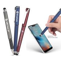 Stylo Gel à Pointe Double Revêtu de Caoutchouc Souple avec Clip Métallique, Personnalisable avec Logo, Idéal pour la Promotion Commerciale - Ventes Flash