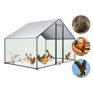 Nouvelles cages commerciales modernes d'extérieur pour lapins et poulets, avec toit galvanisé en pointe, pour poules, de fabrication chinoise - Product Image 1