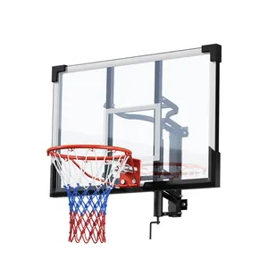 M008sd-1 Suporte de basquete para montagem em parede, placa de resistência com manivela para basquete, suporte de mão para montagem em parede