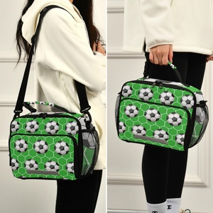 Newest Fashion Customized <b>Football</b> Design Thermal <b>Lunch</b> Box Cooler <b>Bags</b> for Children Kids Boys - Product Image 6