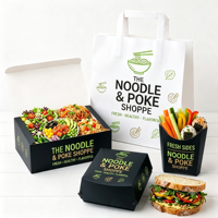 Boîte d'emballage en carton personnalisée avec logo imprimé, pour restaurant, emballage en vrac pour tarte, emballage alimentaire de qualité supérieure, emballage pour galettes de bœuf, boîte à emporter