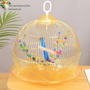 Luxe Vogelkooi Parel Tijgerhuidvink Papegaaienkooi Massief Goud Gegalvaniseerd Metalen Knoopsluiting Doos Verpakt - Product Image 2