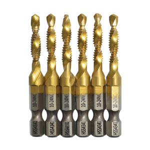 Hss4341 Hex Shank Inch Spiral Point Machine Taps 6-32Nc To 1-4-20Nc For Steel Drilling Tapping Chamfering Integrated - Product Image 3