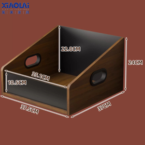 Estante de Almacenamiento de Discos de Vinilo y <span class=keywords><strong>CD</strong></span> de Madera de Gran Capacidad, Mueble Moderno <span class=keywords><strong>para</strong></span> Sala de Estar - Product Image 5