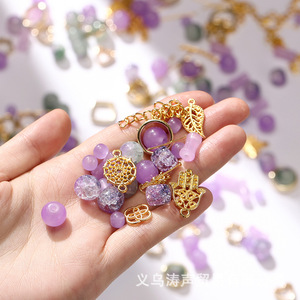ลูกปัดแก้วเมทัลลิกสีผสม ทรงกลม หยกเทียม อุปกรณ์ทำเครื่องประดับ DIY ขายส่ง ขนาดเล็ก ฤดูใบไม้ร่วง 2023 - Product Image 3