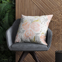 Coussin carré personnalisé 45 cm en peluche courte, décoration d'intérieur unisexe, couleur personnalisée, vente en gros