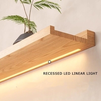 Étagères murales lumineuses polyvalentes pour la décoration de la maison, présentoir lumineux, étagères murales flottantes en bois massif avec lumières LED