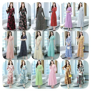 Váy ren bèo nhún cao cấp Hàn Quốc mùa Xuân Hè 2022, kiểu dáng mới 2023, bán buôn LinQ, tay bồng điệu đà, thanh lịch - Product Image 3