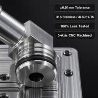 Connecteur de collecteur de plaque froide à refroidissement liquide usiné sur mesure par CNC pour la gestion thermique des serveurs de centre de données IA