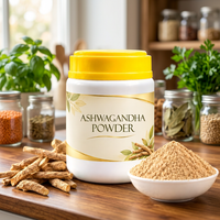 Poudre d'Ashwagandha 200g, complément alimentaire pour soulager le stress, fabriqué en Inde (Kerala)
