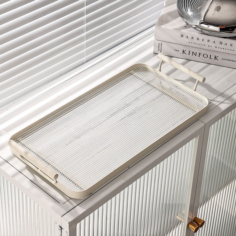 Large Acrylic Milk White Tray