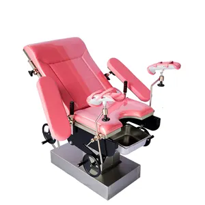 Stainless Steel Manual Maternity Delivery Bed Hydraulic Gynecological Exam Bed