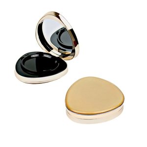 Scatola di polvere compatta all'ingrosso oro con specchio scatola di polvere compatta testurizzata di fascia alta - Product Image 4