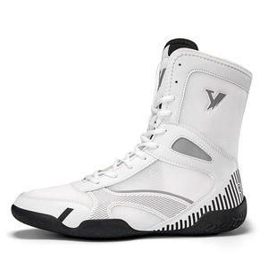 Zapatos de Boxeo con Cordones, Malla Transpirable, Antideslizantes, Resistentes a Impactos, para Entrenamiento y Combate, para Adultos - Product Image 4