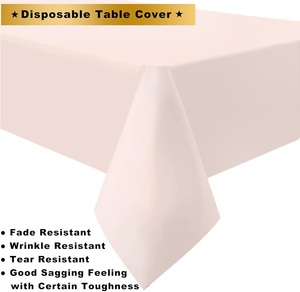 Nappe de table rectangulaire de couleur personnalisée de marque en gros nappe pour événements nappe de restauration résistante aux taches et aux plis - Product Image 3