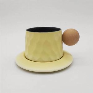 Juego de Tazas y Platos de Cerámica de Alta Calidad para Café, Tazas Coloridas para Latte, Regalos Empresariales - Product Image 4