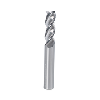 Fraise à bout droit ultra-longue à hélice haute efficacité 38-40, 3 cannelures, 8 mm, personnalisée OEM, en carbure