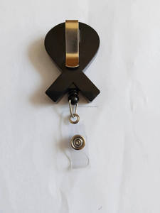 คลิปหนีบเข็มขัดสไลด์โลหะด้านหลัง31 1/2สายรีลโพลีเอสเตอร์การรับรู้ ID ริบบิ้นม้วนที่ยึดป้ายหดได้ - Product Image 5