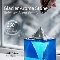 Lampe d'ambiance LED créative et moderne pour chambre à coucher, design innovant, thème glacier océan, alimentation par piles, veilleuse aromatique