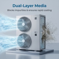 Unité de condensation murale extérieure pour chambre froide, compresseur Copeland Vortex, capacité de refroidissement