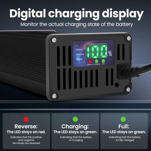 Chargeur de batterie au plomb 72V 3A pour moto électrique, chariot élévateur, chargeur de batterie 72V 20AH 12AH 14AH SLA AGM GEL - Product Image 5