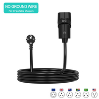 Adaptateur de mise à la terre pour chargeur de VE, adaptateur de chargeur de VE portable sans fil de terre, solution de charge de VE sans mise à la terre pour la maison