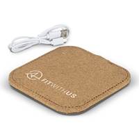 Offre Spéciale vert écologique liège forme carrée bureau bureau maison chargeur à Induction sans fil téléphone portable chargeur sans fil