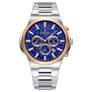 REWARD Relojes de Cuarzo Azules para Hombre, Relojes Deportivos de Pulsera, Relojes Multifuncionales de Moda RD813050M, Relojes para Hombre, Relogio Masculino - Product Image 2