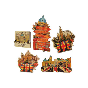 ผู้ผลิตจัดหาของที่ระลึกแม่เหล็กติดตู้เย็น 3 มิติ ทำจากไม้ MDF เป็นมิตรกับสิ่งแวดล้อม จากลอนดอน ปารีส สหราชอาณาจักร - Product Image 1