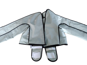 Pneumatische Therapie jacke des OEM-Herstellers CE ISO-zertifiziertes Luftkompressions-Kleidungs stück Oberkörper-Lymphödem-<span class=keywords><strong>Massage</strong></span> 12-Kammer - Product Image 2
