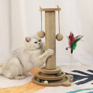 Cat Scratch Board Toy Verschleiß feste Sisal-Klauens äule ohne Krümel Self-Hi Anti-Boredom Vertikaler Katzen kletter Kratz baum kratzer - Product Image 6