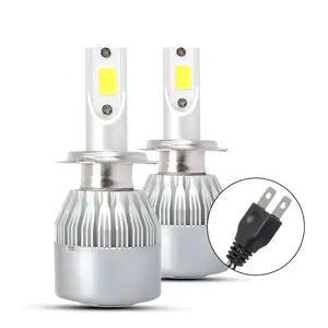 Bombillas baratas Led Para Carros coche H4 Auto lámpara 4300K 6000K 8000K vehículo H7 H11 H13 9005 luces Led C6 bombilla de faro Led