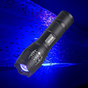 Linterna UV <span class=keywords><strong>Forense</strong></span> de 395nm con Cuerpo de Aleación de Aluminio, <span class=keywords><strong>Luz</strong></span> Púrpura Fluorescente para Detectar Ámbar, Escorpiones, Insectos, Manchas y Orina de Mascotas - Product Image 1