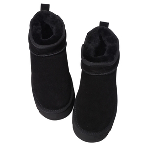 Botas de Nieve Minimalistas de Cuero para el Invierno - Product Image 1