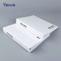 Classeur A4 personnalisé avec logo, en carton rigide, à 4 anneaux métalliques, pour bureau et entreprise, fabricant OEM