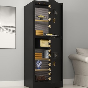 Caja Fuerte de Acero con Huella Dactilar 66x180x55cm, Alarma Antirrobo, 78kg, con Puertas Dobles para Empresas y Compañías - Product Image 2