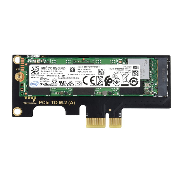 PCIe to M 2 NVMe Adapter for Raspberry Pi CM4 PCIe Gen3 X1 Industrial Edge Storage Expansion Riser Card
