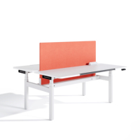 Poste de travail double électrique intelligent à hauteur réglable pour 2 personnes, table de bureau assis-debout, design ergonomique, vente en gros commerciale