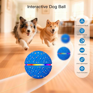 Nouveau jouet interactif pour chien : balle intelligente qui bouge et rebondit avec lumières colorées, jouet automatique pour chien - Product Image 6