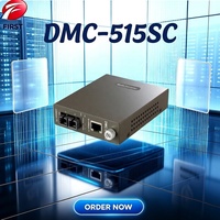 Convertisseur de média fibre optique monomode DMC-515SC Ethernet 10/100 vers 100BASE-FX SC, 15 km, RJ45 Fast Ethernet, Plug and Play